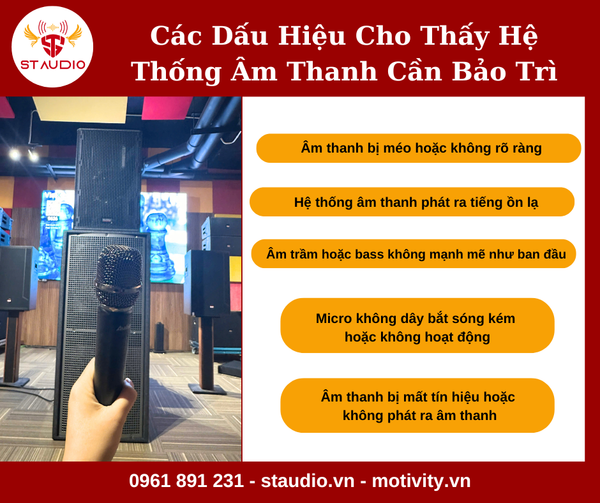 Các Dấu Hiệu Cho Thấy Hệ Thống Âm Thanh Của Bạn Cần Bảo Trì